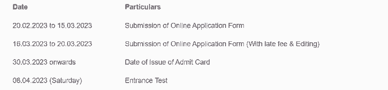 Bihar B.Ed 2023 important dates