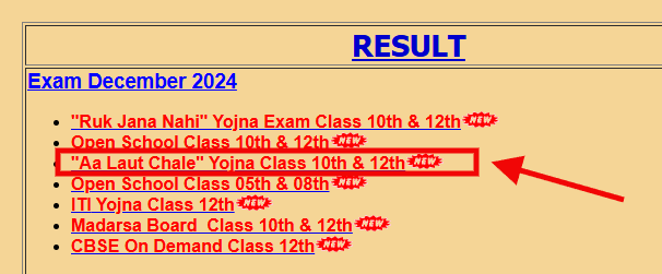 aa laut chale yojana result december 2024 min