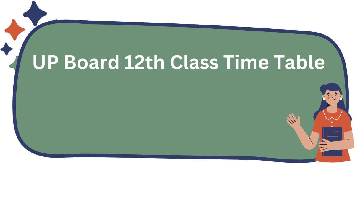 UP Board 12th Class Time Table