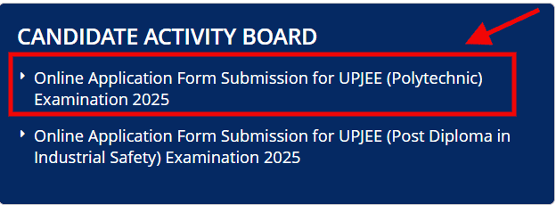 jeecup online form link screeshort 2025 min