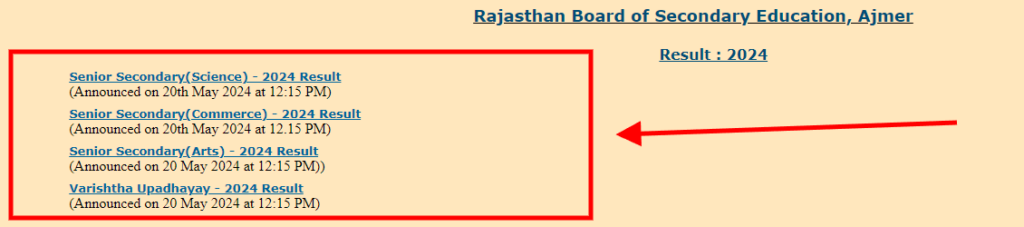 rajasthan board 12th class result 2024 min