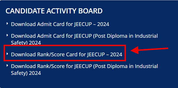 jeecup result link min