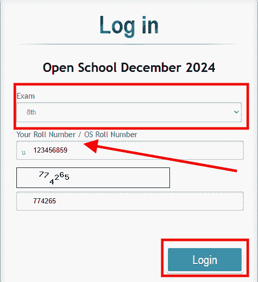 mpsos class 8 result december 2024 login page min