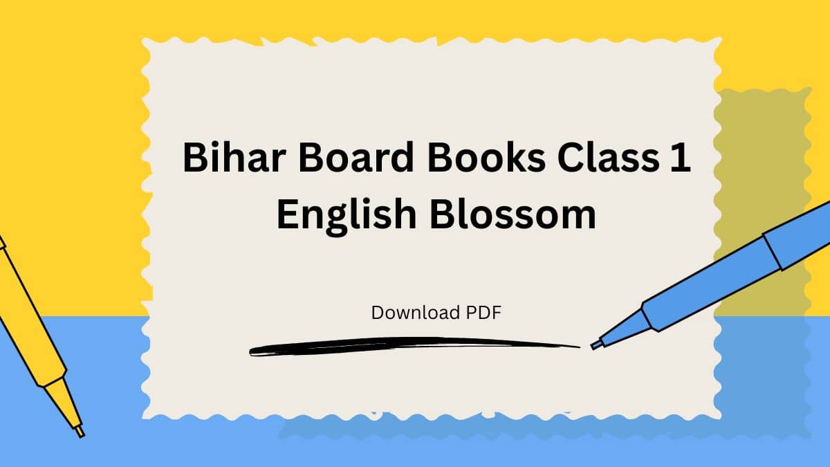 Bihar Board Books Class 1 English Blossom